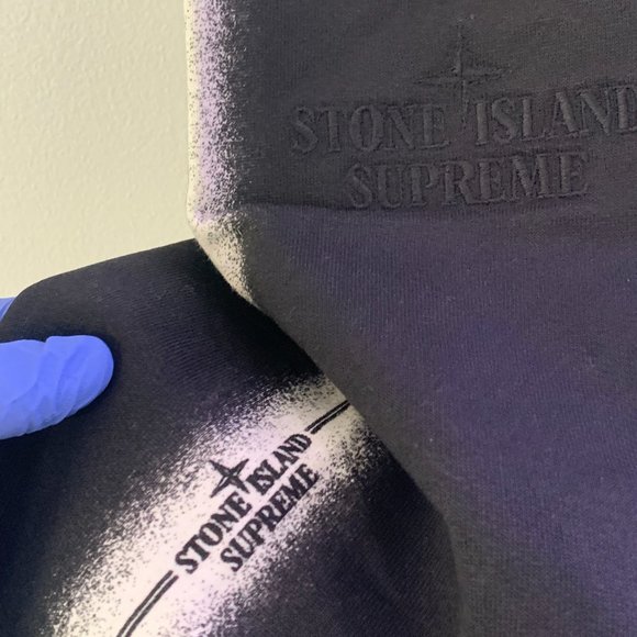 Stone Island Supreme Black Stripe Sweatpants SS22 - Picture 2 of 13